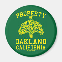 Eigentum von Oakland Kühlschrankmagnete