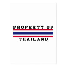 Eigentum von Thailand Postkarte