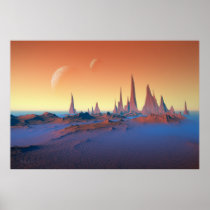 Ein Abend - Raumlandschaft poster