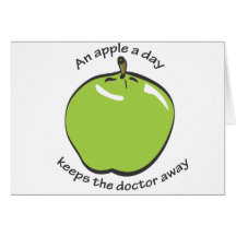 Ein Apfel ein Tag… Karte