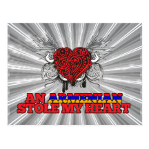 Ein Armenian stahl mein Herz Postkarte