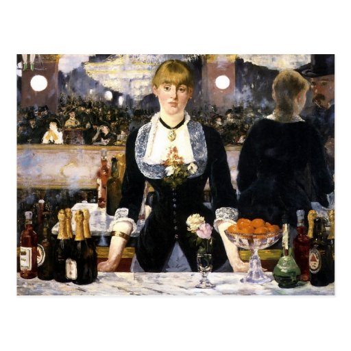 Ein Bar beim Folies-Bergère Postkarten