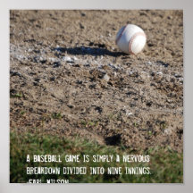 Ein Baseball-Spiel ist… Posterdruck