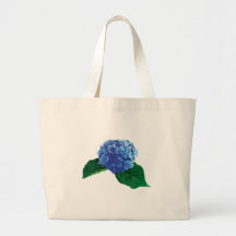 Ein blauer Hydrangea Tragetaschen
