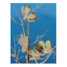 Ein blühender Baum das Gerichts-Yard Wunder Postkarte