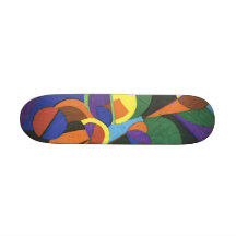Ein bunter abstrakter Entwurf Skate Board