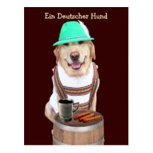 Ein Deutscher Hund Postkarte