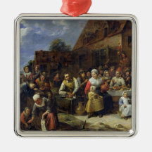Ein Dorf-Bankett Weihnachtsornament