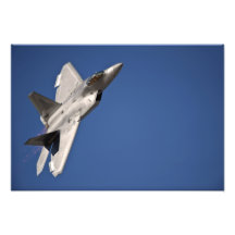 Ein Flugzeug des Raubvogels F-22 Photo Druck