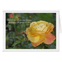 ein Freund ist wie eine Blume Karte