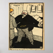 Ein Geschäftsmann und sein Kunde Plakat