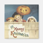 Ein glücklicher Vintager Magnet Halloweens Kühlschrankmagnete