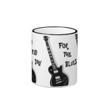 Ein GUTER TAG FÜR den BLUES Gitarren-Keramik-Beche Kaffee Tassen