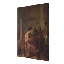 Ein Innenraum mit Zahlen Galerie Faltleinwand