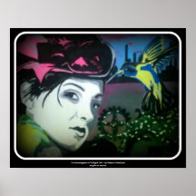 "Ein Kolibri an der Dämmerung" Plakat-Druck