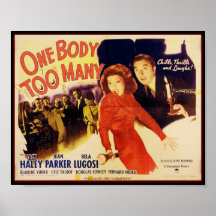 "Ein Körper zu vieles" (1944) Plakat Bela Lugosi