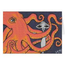 Ein Kraken-Freund-Gruß-Karten