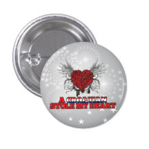 Ein Kroate stahl mein Herz Anstecknadelbutton