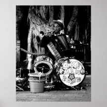Ein Mann-Band Posterdrucke