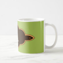 Ein Monogramm-Becher Kaffee Tasse