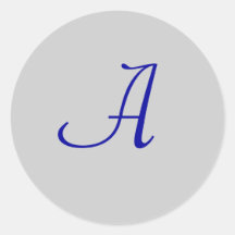 Ein Monogramm-Siegel Sticker