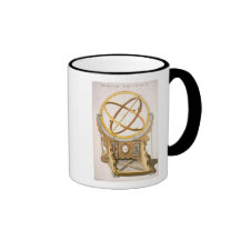 Ein Orrery entworfen von Tycho Brahe (1546-1601) v Kaffeehaferl