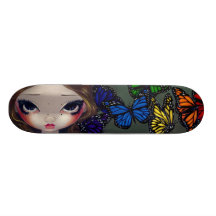 Ein Regenbogen des Schmetterlings-Fee-Skateboards Skateboard Bretter