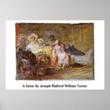 Ein Salon durch Joseph Mallord William Turner Posterdrucke