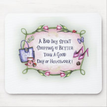 Ein schlechter Tagesverbrauchtes Einkaufen Mousepads