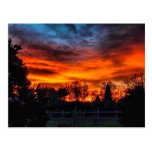 Ein schöner Wintersonnenuntergang Postkarten