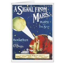 Ein Signal Marsvon der Vintagen Songbook-Abdeckung Karte