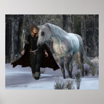 Ein Snowy-Abend Posterdruck