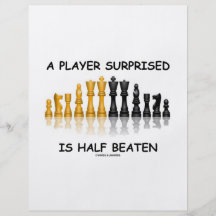 Ein Spieler Surprised ist die geschlagene Hälfte ( Flyer