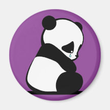 Ein trauriger Panda Magnets