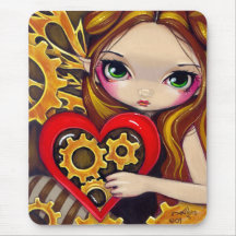 "Ein Uhrwerk-Valentinsgruß" Mousepad