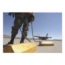 Ein US-Luftwaffen-Crewleiter Photo Druck