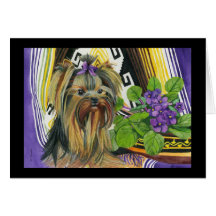 Ein Yorkie genannt Violet Karte
