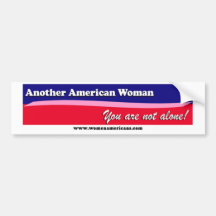 Eine andere amerikanische Frau Autosticker