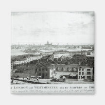 Eine Ansicht der Städte von London und von Westmin Magnets