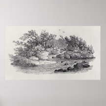 Eine Biegung im Fluss "von der Geschichte von Brit Poster