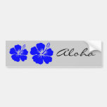 Eine blaue Hibiskus-Blume Auto Aufkleber