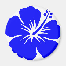 Eine blaue Hibiskus-Blume Kühlschrankmagnet