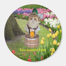 Eine deutsche Katze Magnete