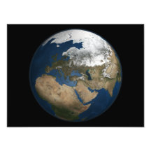 Eine globale Ansicht über Europa und Skandinavien Photo Drucke