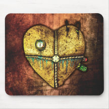 Eine Herz-weniger defekte gotische Kunst Mousepad