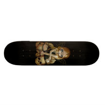 Eine Kerze im dunklen gotischen feenhaften Schädel Personalisierte Decks