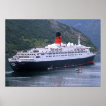 Eine Königin in einem Fjord Plakat