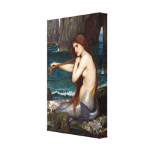 Eine Meerjungfrau. John William Waterhouse Gespannte Galeriedrucke