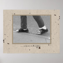 … eine Meile in meinen Schuhen Posterdrucke