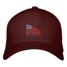 EINE NATION BESTICKTE CAPS